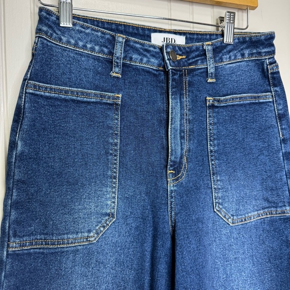 Just Black Denim High Rise Dark Blue Jeans - Picture 5 of 10